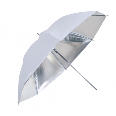 Falcon Eyes flitsparaplu UR-60S zilver 120 cm